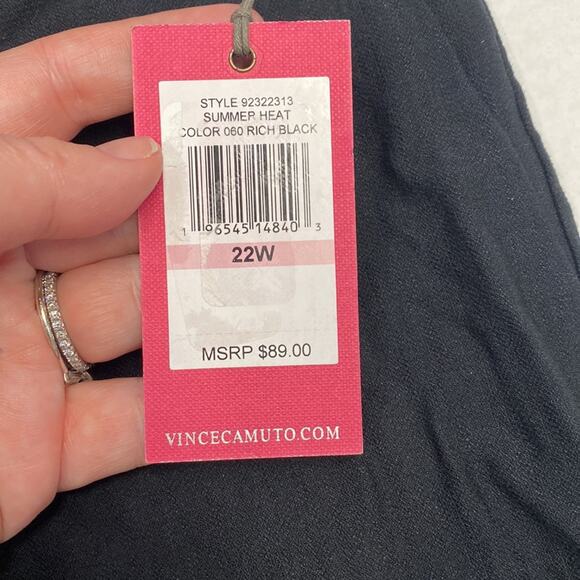 Vince Camuto shorts black women’s size 22w (b19) - Picture 3 of 6